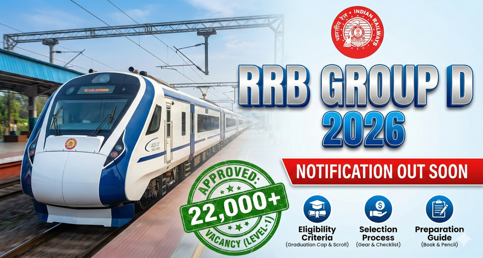 RRB Group D 2026 Recruitment Notification Out.
