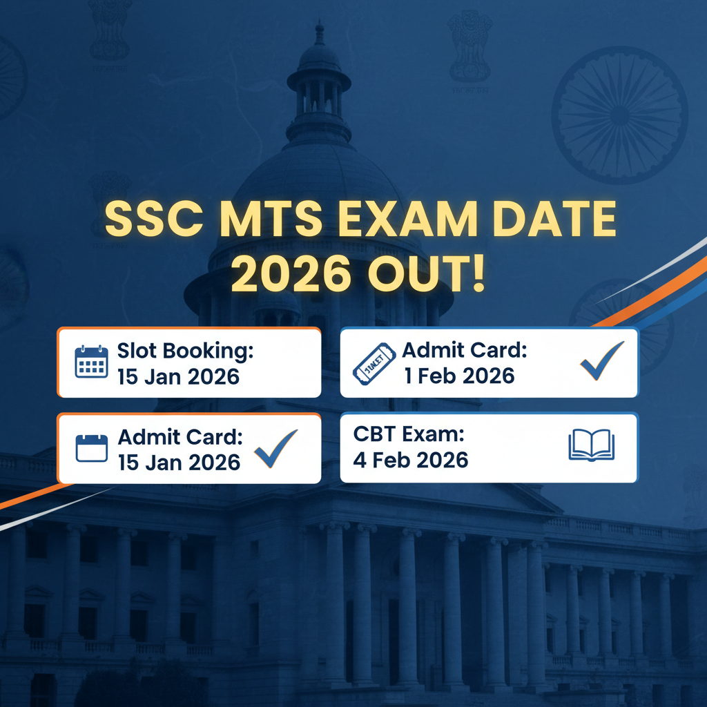 SSC MTS Exam Date 2026 : Complete Guide