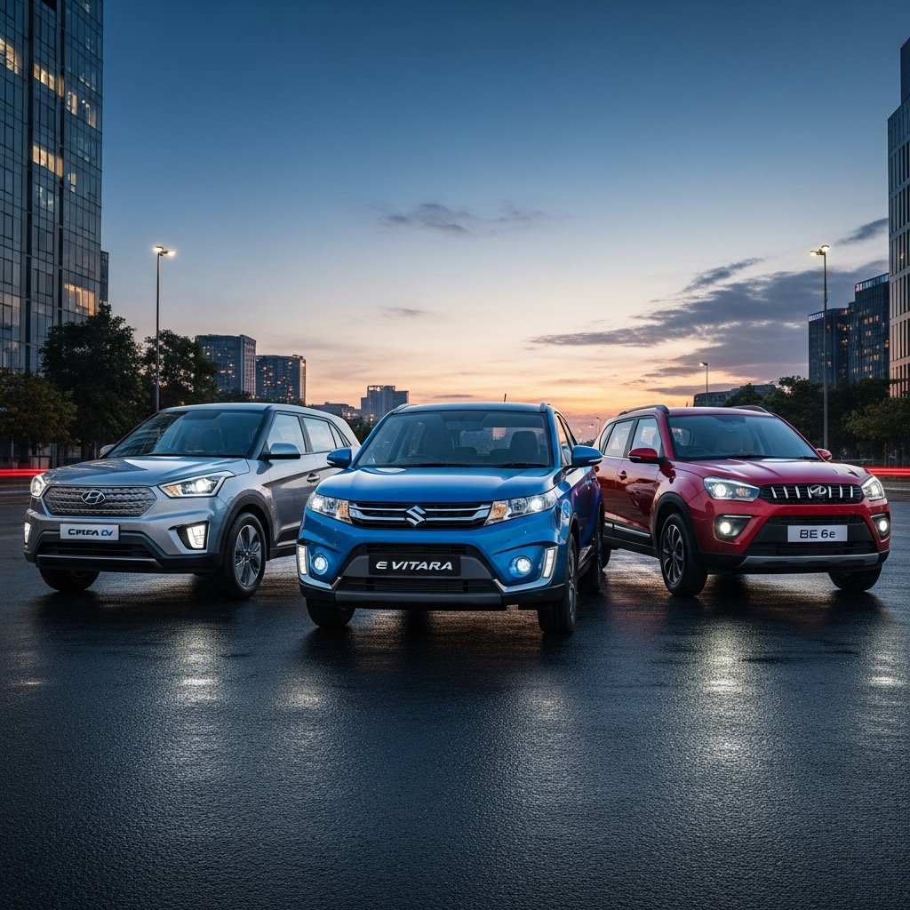 The 2026 Electric SUV Wars: Hyundai Creta EV vs Maruti e Vitara vs Mahindra BE 6e – A Buying Guide