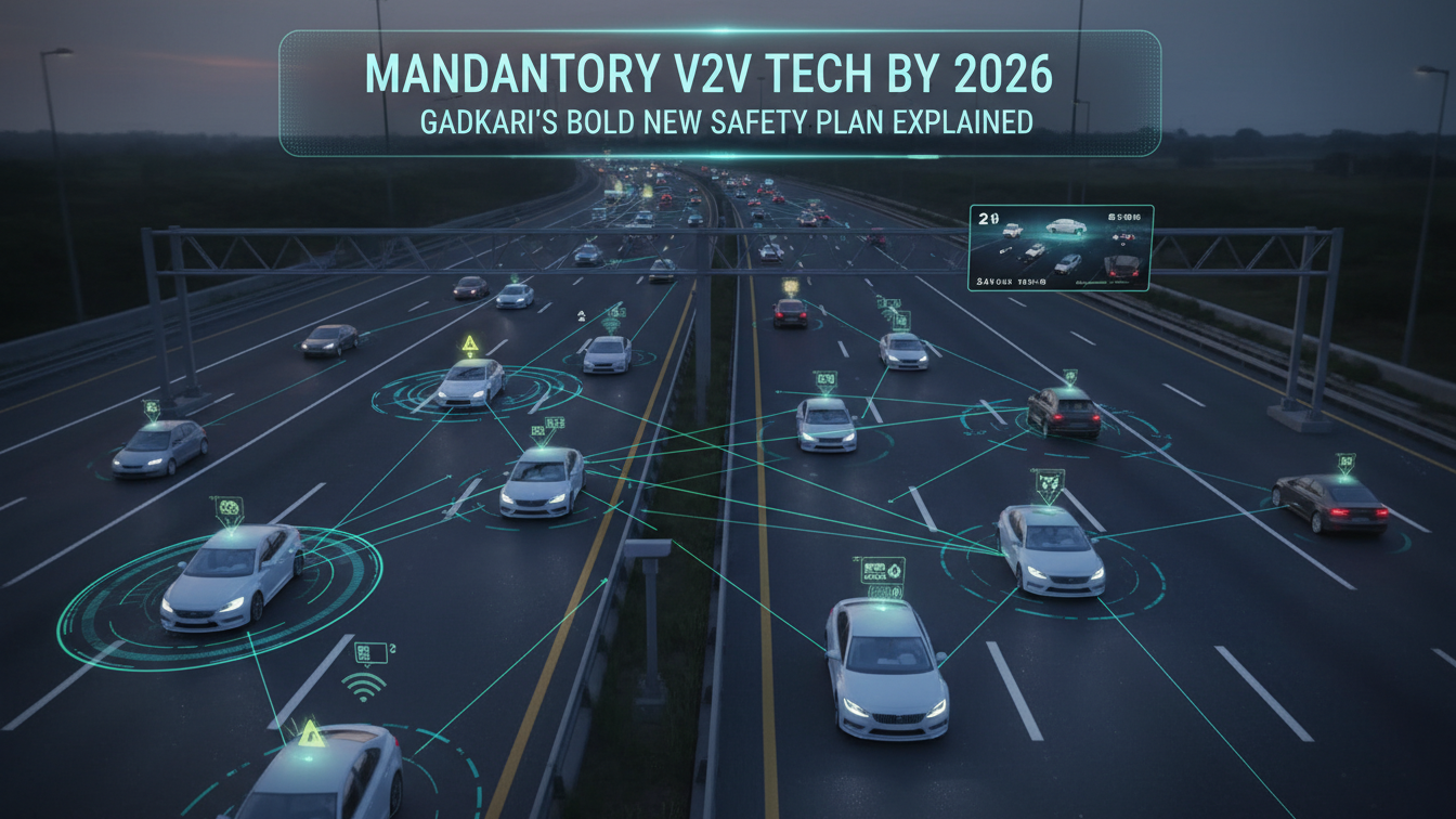 Mandatory V2V Tech by 2026: Gadkari’s Bold New Safety Plan Explained