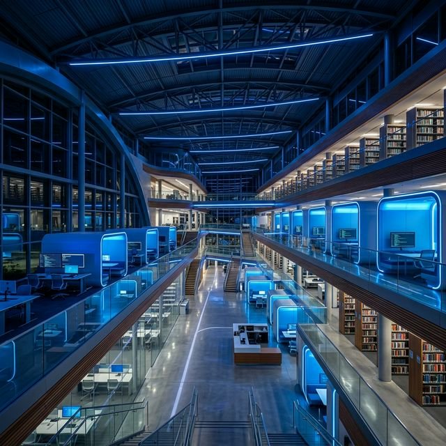 Futuristic study pods