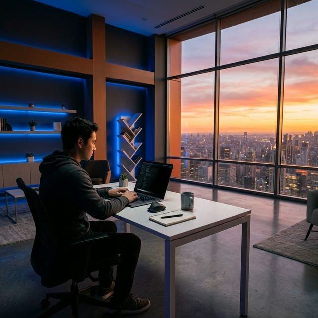 Laptop typing creative writing