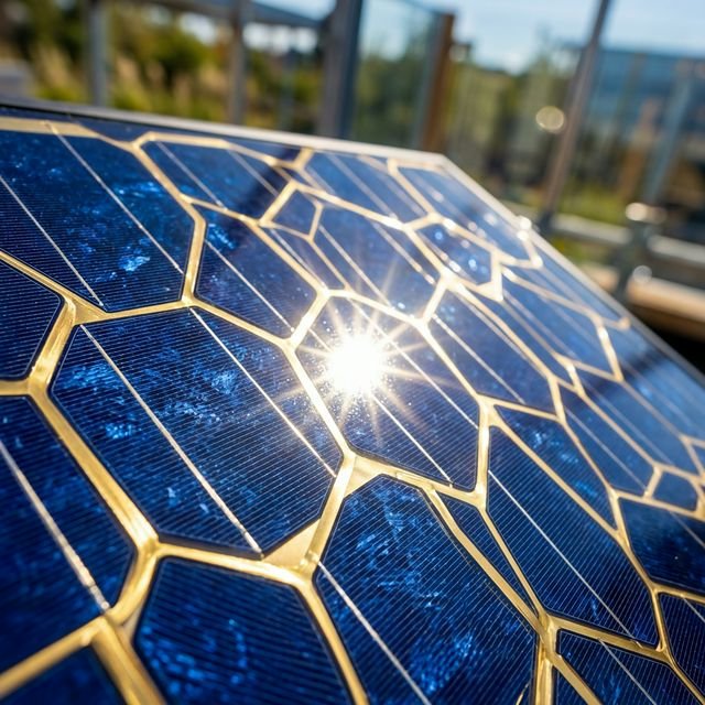 High-tech Solar Panel Detail
