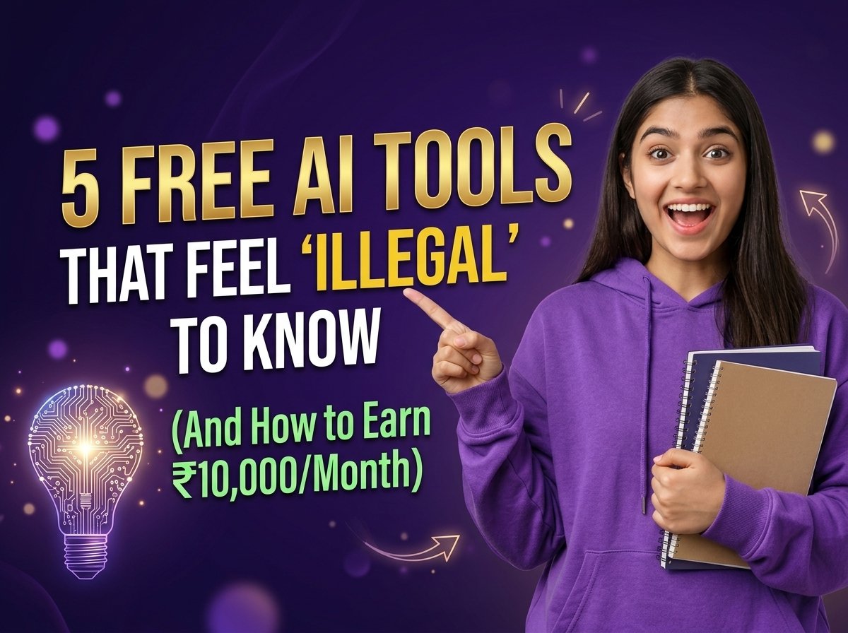 5 Free AI Tools That Feel ‘Illegal’ to Know (And How to Earn ₹10,000/Month)