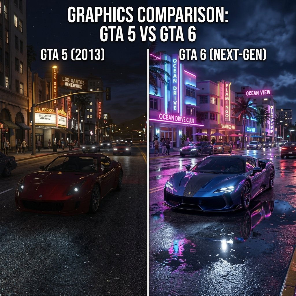 GTA 5 vs. GTA 6 Graphics & Features: The Next-Gen Leap Explained
