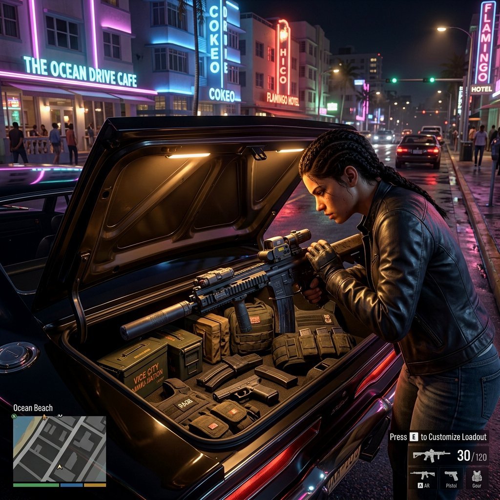 GTA 6 Weapons & Inventory Mechanics: What We Know About Gunplay & Car Trunks
